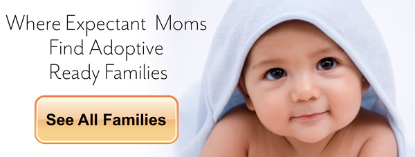 baby image see families Link text says Where Expectant Moms Find Adoptive Ready Families