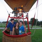 Anniversary balloon ride over Disney